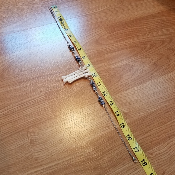 Coyote Foot Bone Sodalite Wrapped Choker - Picture 10 of 12